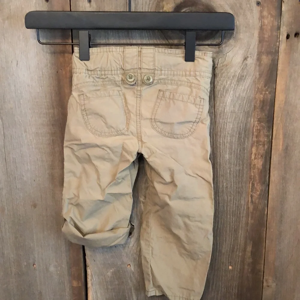 Old Navy Light Olive Green 4 Picket Convertible Pants Size 2T
